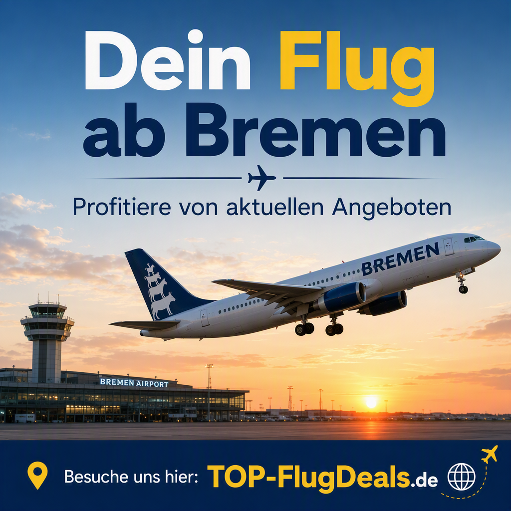 Dein Flug ab Bremen - jetzt buchen