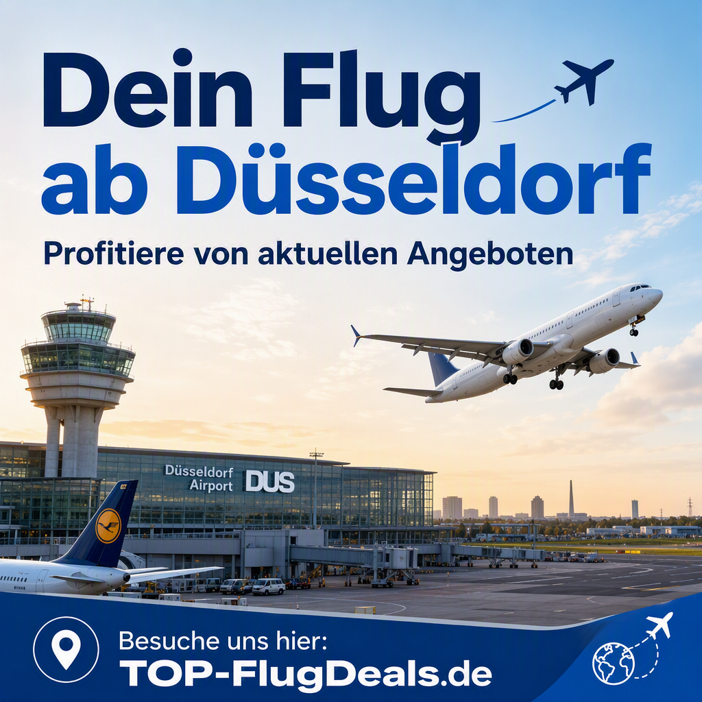 Dein Flug ab Düsseldorf - jetzt buchen