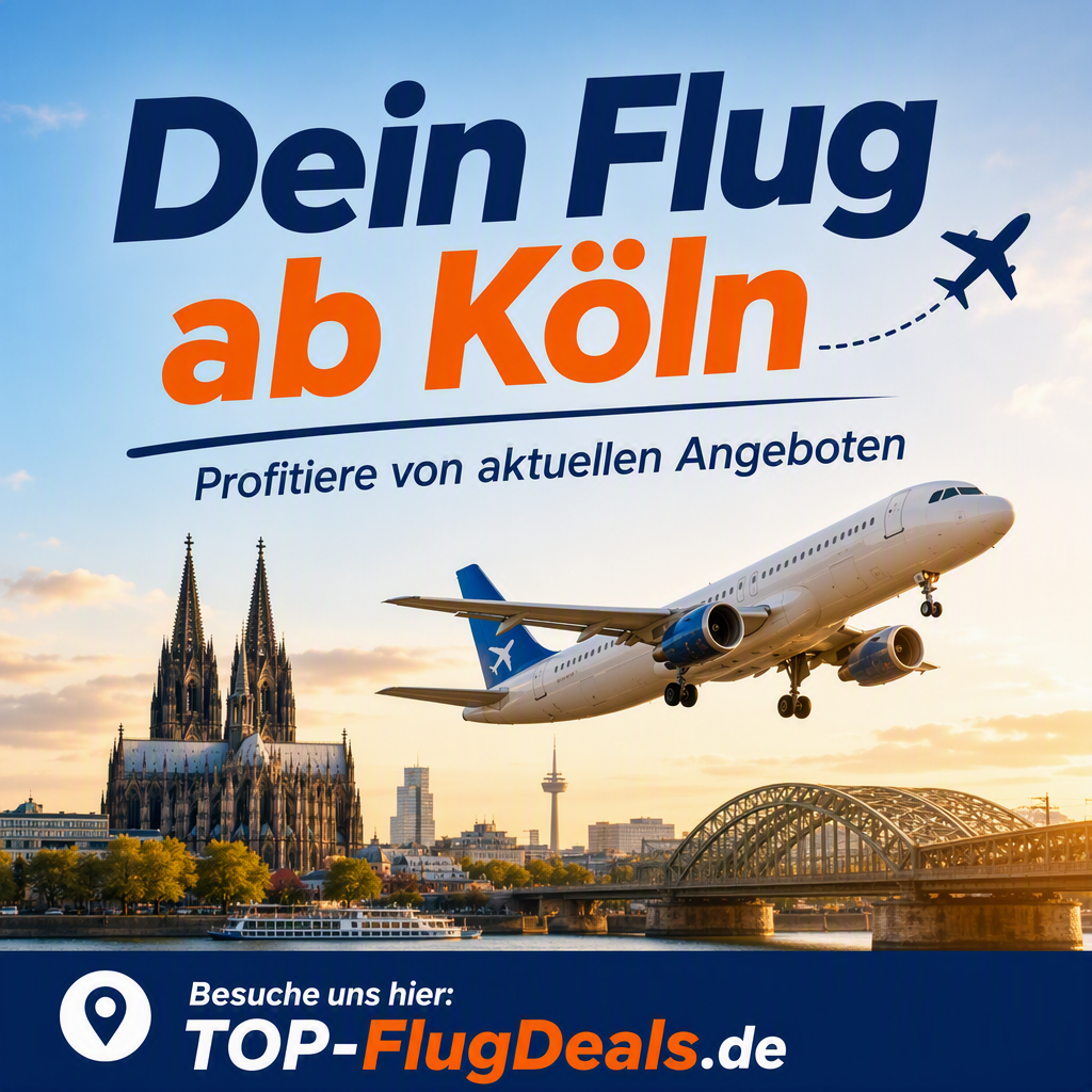 Dein Flug ab Köln - jetzt buchen