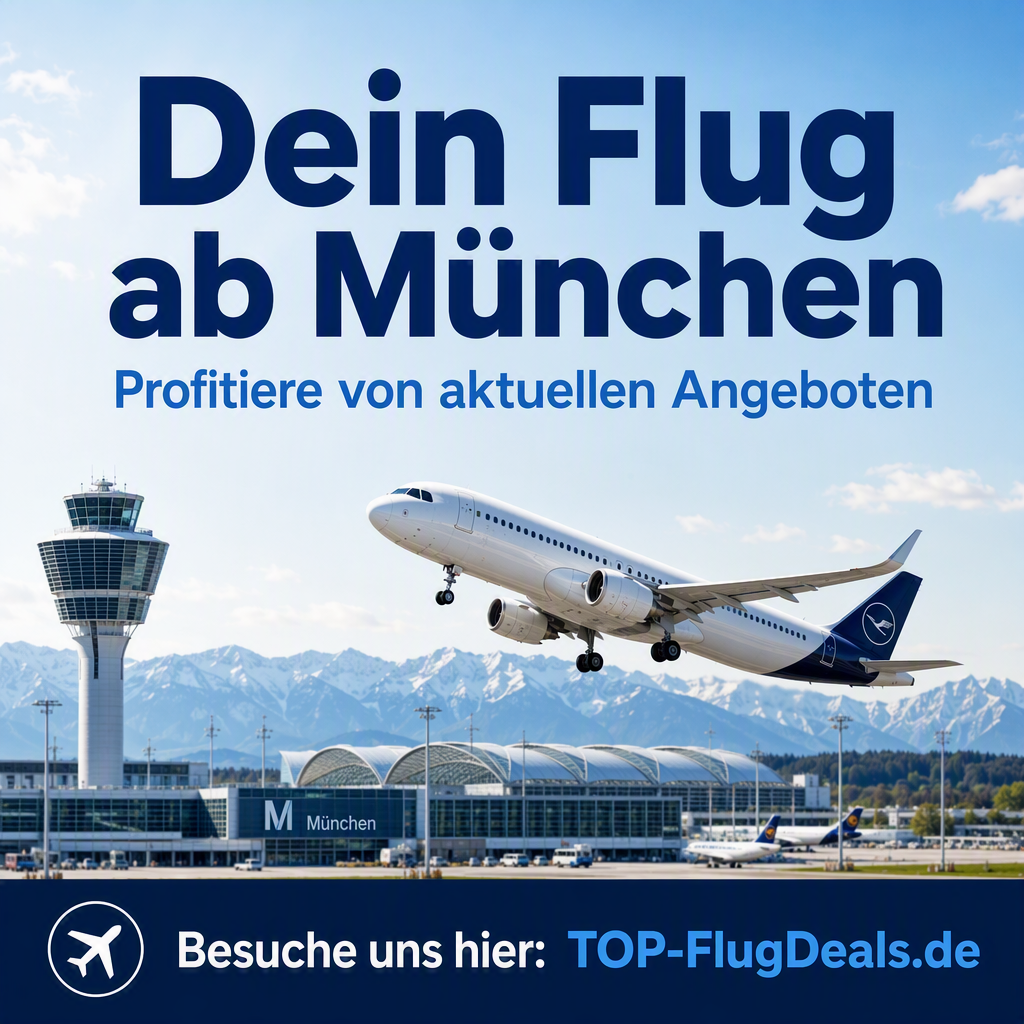 Dein Flug ab München - jetzt buchen