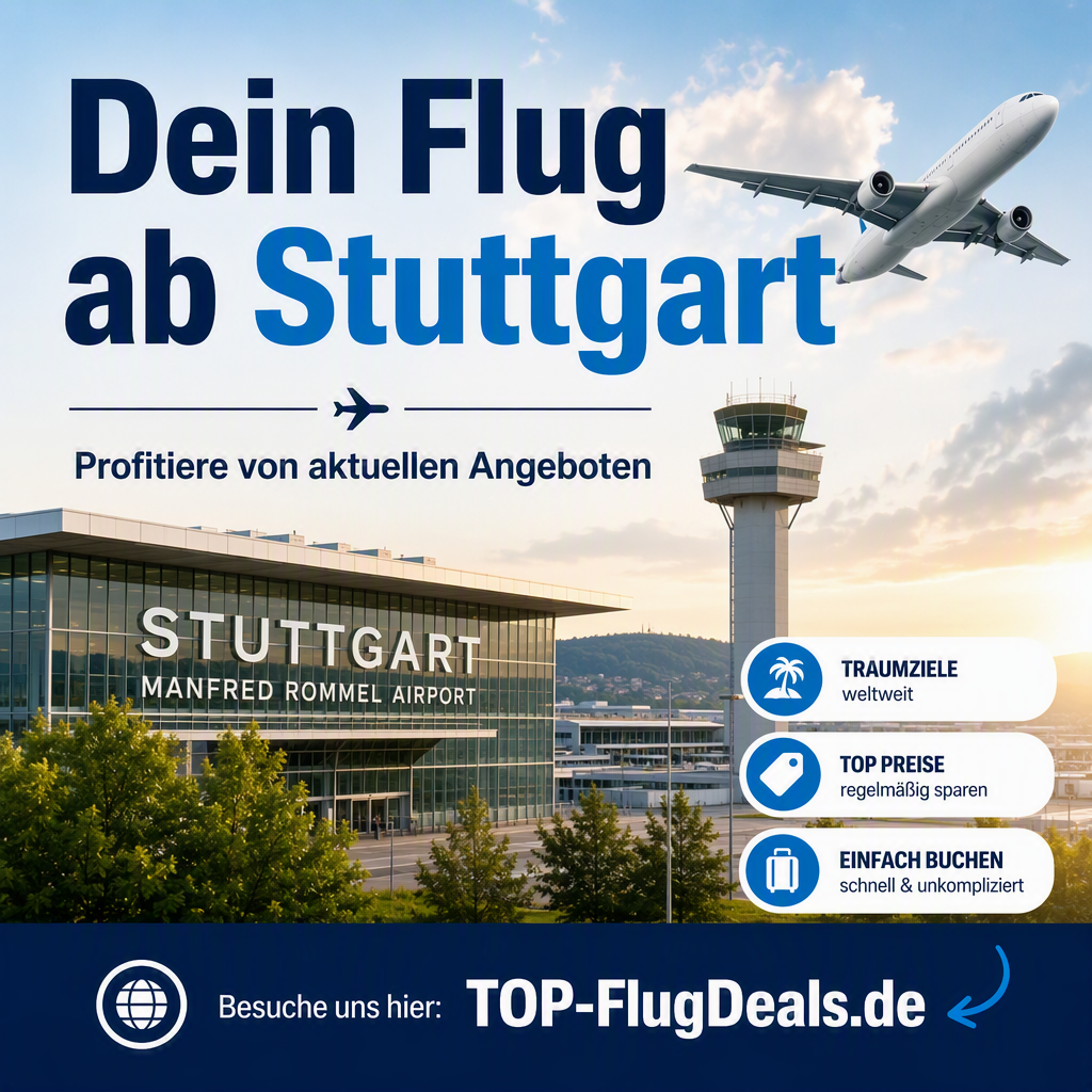 Dein Flug ab Stuttgart - jetzt buchen